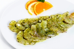 Garnelenspieß in Kräutermarinade