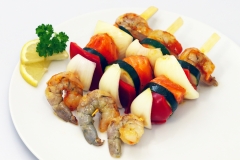 Lachs-Thai-Kokos-Spieß