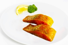 Lachsfilet Senf